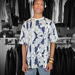 Vintage Massive Revolution African Tribal Mask T-shirt Men's 4X